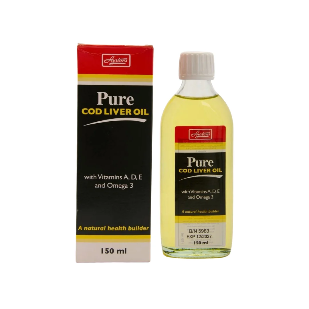 Ayrtons Pure Cod Liver Oil (150ml) – Premium Omega-3 & Vitamin Supplement